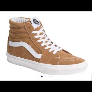 Vans Sk8-Hi Pig Suede Sneaker size 10 Brown sugar